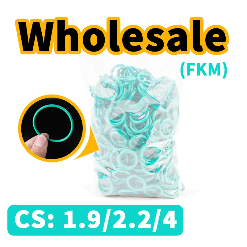 

Уплотнительное кольцо толщиной 1,9/2,2/4 мм, оптовая продажа, уплотнительный элемент, звено FKM, зеленая фторкаучуковая прокладка, уплотнительное кольцо, резиновая эластичная Бесплатная доставка