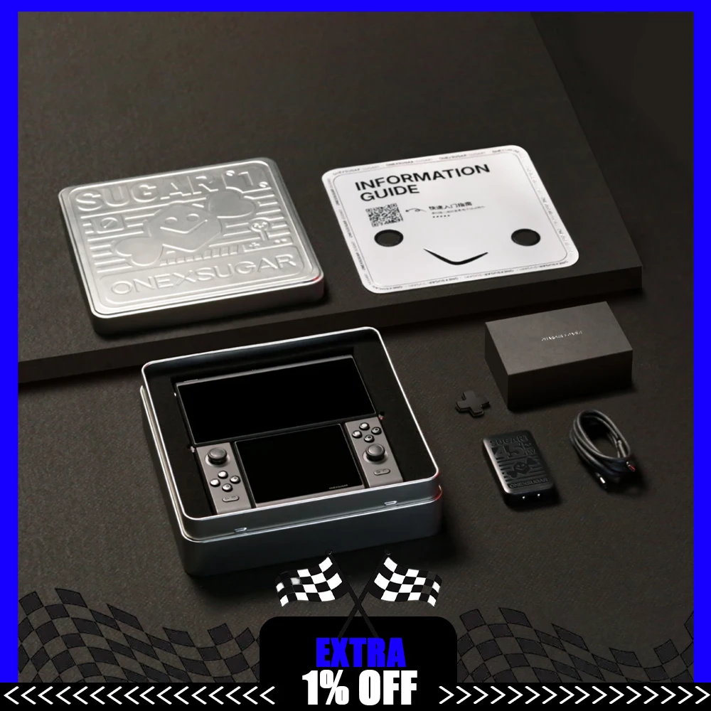 

ONEXSUGAR Sugar One Game Console 6.01/3.92 Inch OLED Dual Screen Folding Handheld Console Portable Game Machine Support WIFI BT