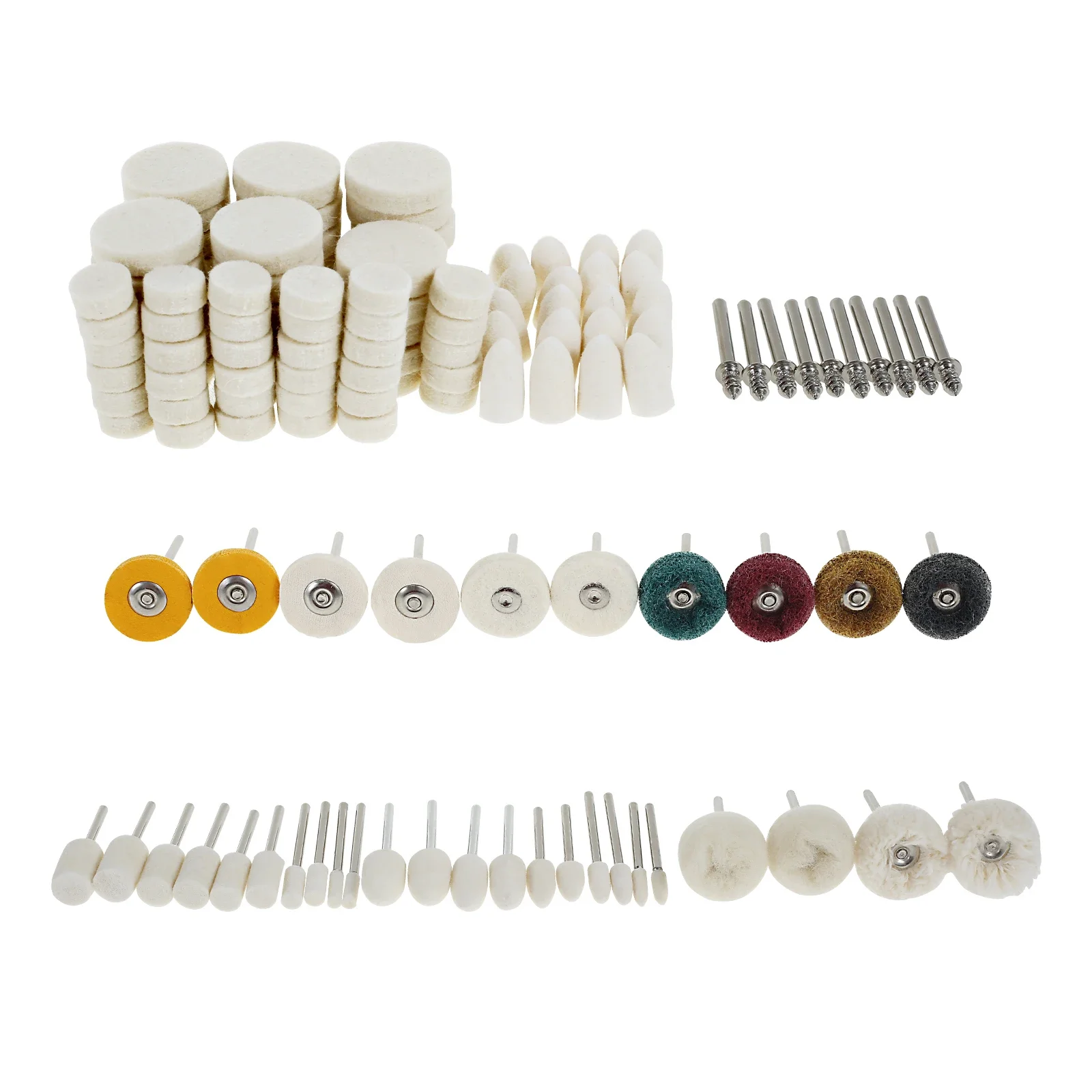 

134 шт., полировальный круг, износостойкий полировальный круг, вращающийся инструмент, точный эффективный набор полировальных дисков для дерева, металла
