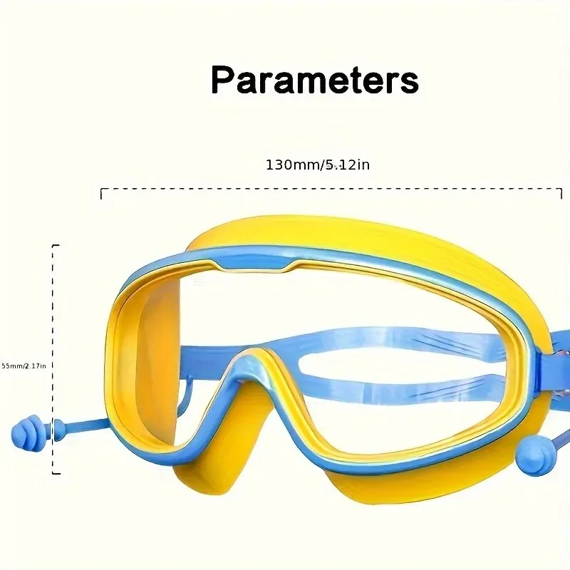 Large Frame Swim Goggles, UV Protection 6