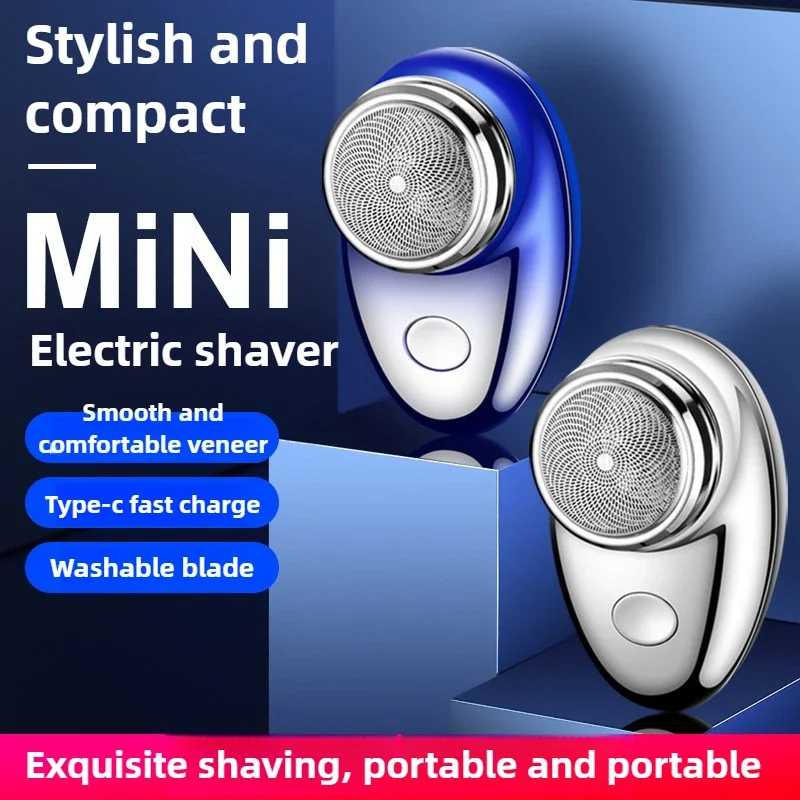 

Электробритва миниатюрная портативная для путешествий, мужская, маленькая, для использования на улице, в автомобиле, триммер для бороды со съемной головкой, моющаяся, USB-зарядка