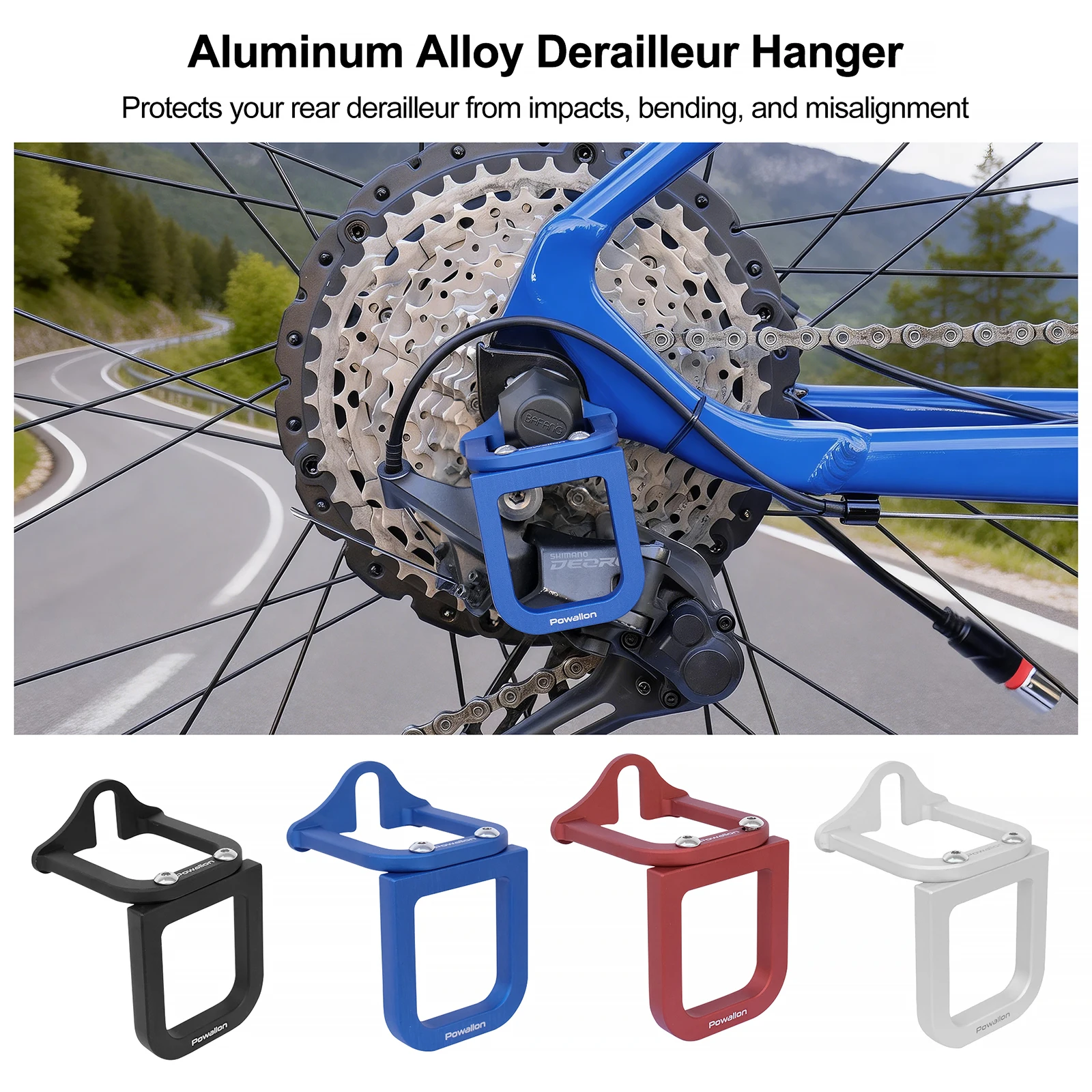 

1PC Bike Rear Derailleur Protector Universal Cover for MTB Road Hang-On Guard Bicycle Drivetrain Protection Accessory