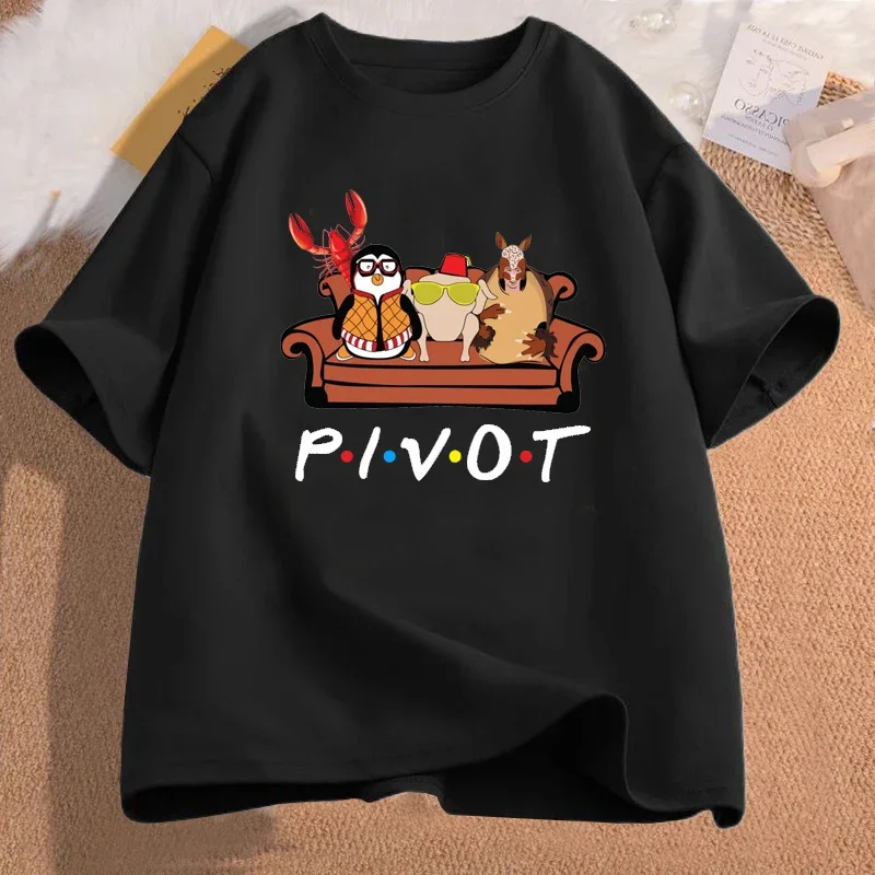 Pivot Shut Up T-Shirt Friends TV Show Tee Couch Lobster Holiday Armadillo Hugsy Turkey Sunglasses Tshirt Funny Streetwear Tshirt