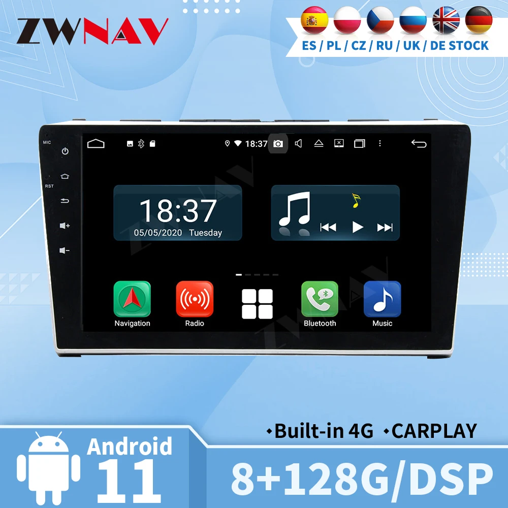 

Автомагнитола для Honda CRV CR-V 2006 2007 -2011 Android 2 Din Carplay автомобильный экран Мультимедиа Авто GPS аудио стерео головное устройство