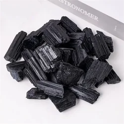 100% bolsa de piedra de turmalina negra áspera natural, cristal original, turmalina negra, roca, fabricación de joyas DIY