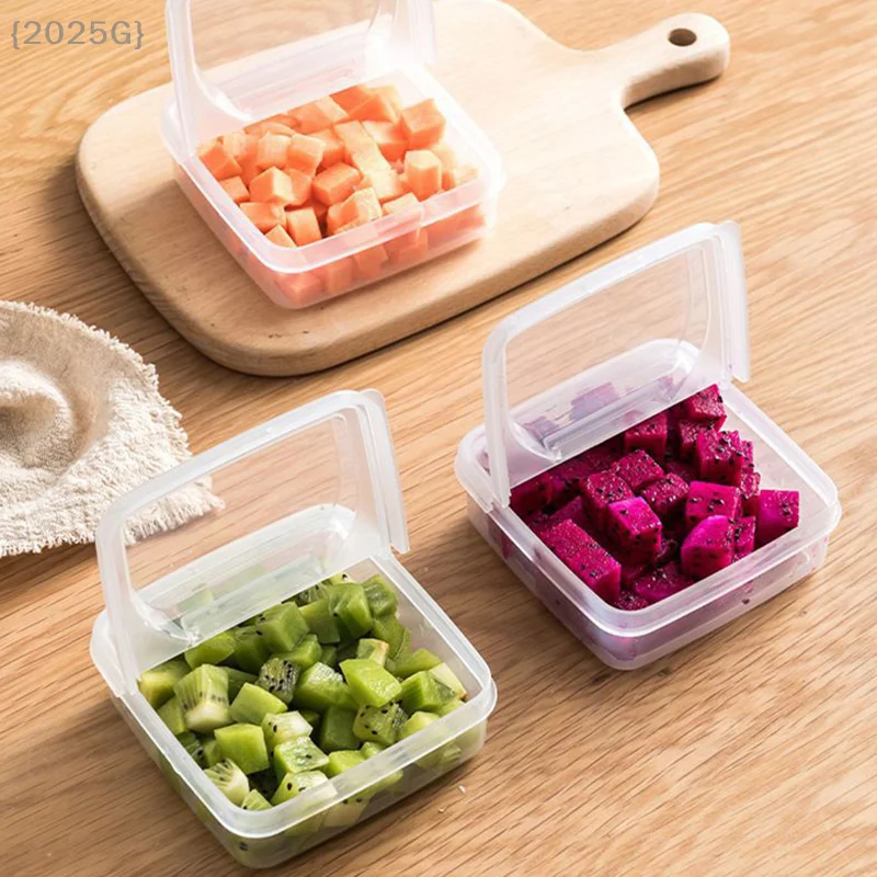 

1 Pc Butter Cheese Storage Box Portable Refrigerator Fruit Vegetable Fresh-keeping Organizer Box Transparent Cheese Container