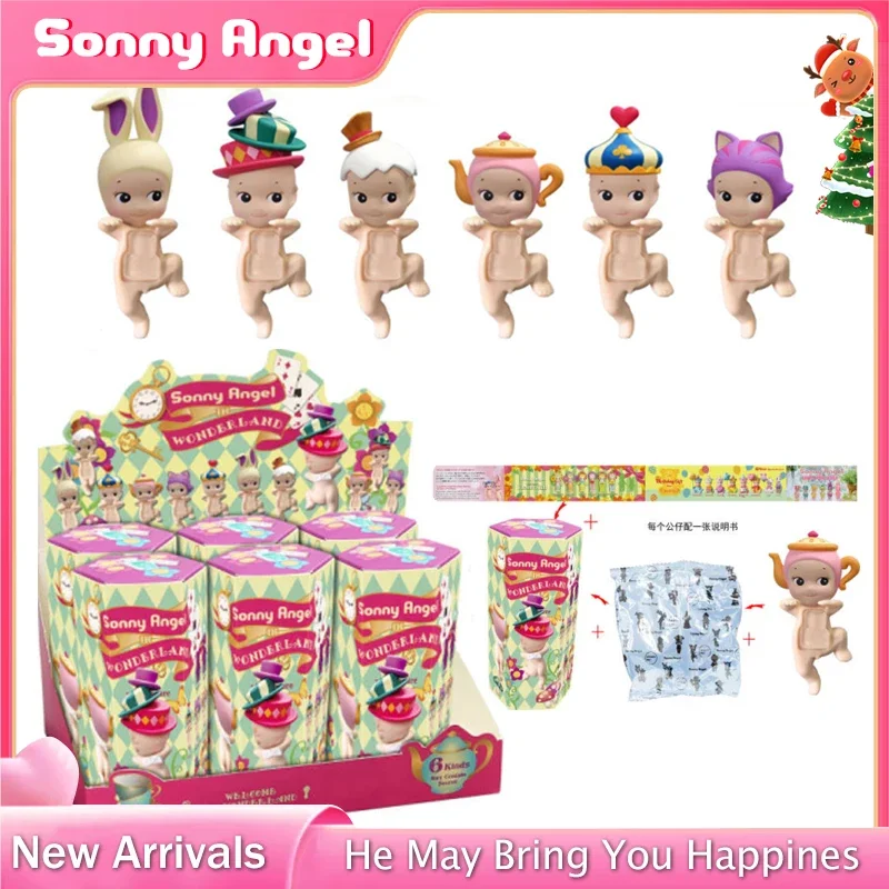 

MINISO Sonny Angel Blind Box Wonderland Leg Lift Series Anime Figures Ornaments Dolls Christmas Gift Desktop Ornament Christmas