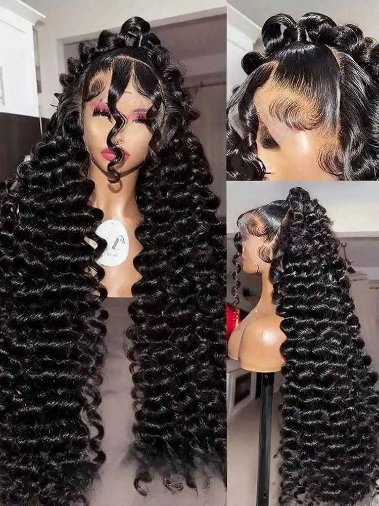 

250 Density 40 Inch Body Wave 13x6 Hd Lace Frontal Wig Human Hair Brazilian Pre Plucked Lace Wigs For Women 13x4 Lace Front Wig