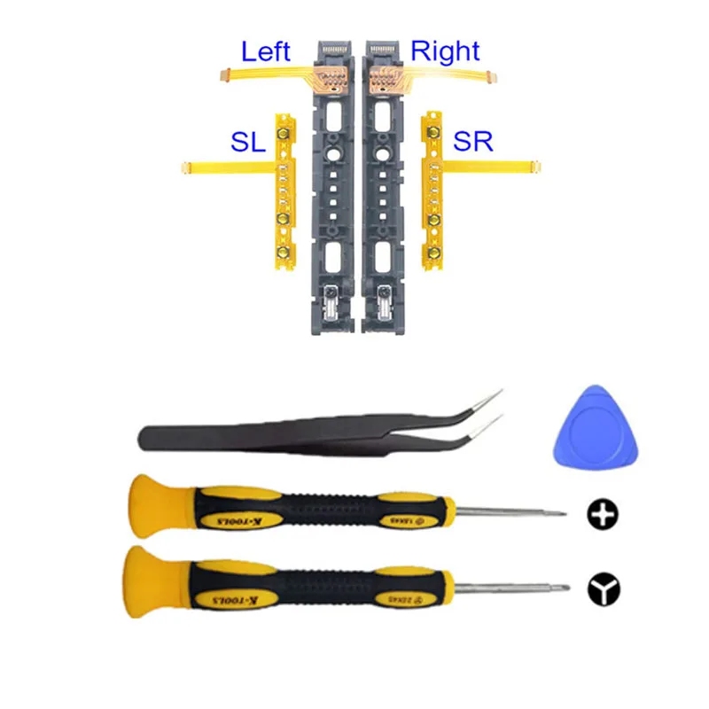 Replacement Joy-Con Left Right Slider Rail L/R SL SR Button Key Flex Cable for Nintend Switch NS Joy-con Controller Rail