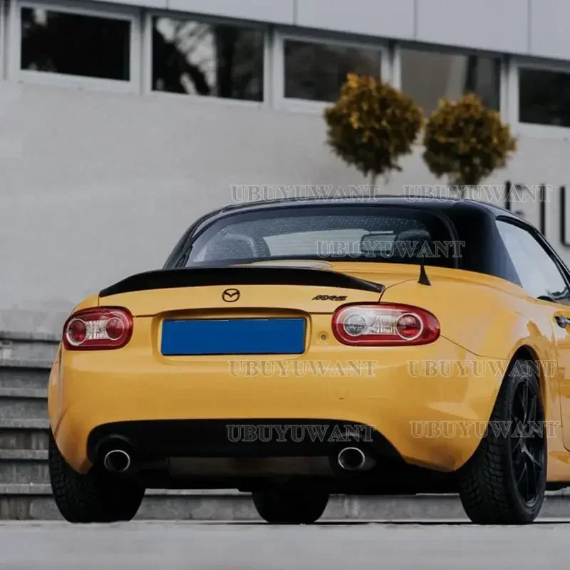 UBUYUWANT For MX5 NC NCEC Roster Miata EPA Type 3 2009-2015 Carbon Fiber Rear Trunk Spoiler Tail Boot Lip Wing Car Styling