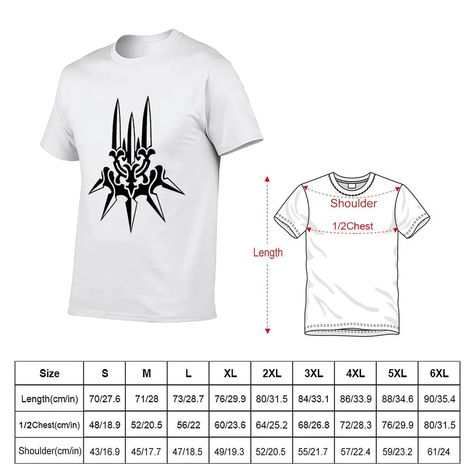 YoRHa (logo only - Black) T-Shirt oversized t shirt vintage heavy weight t shirts for men