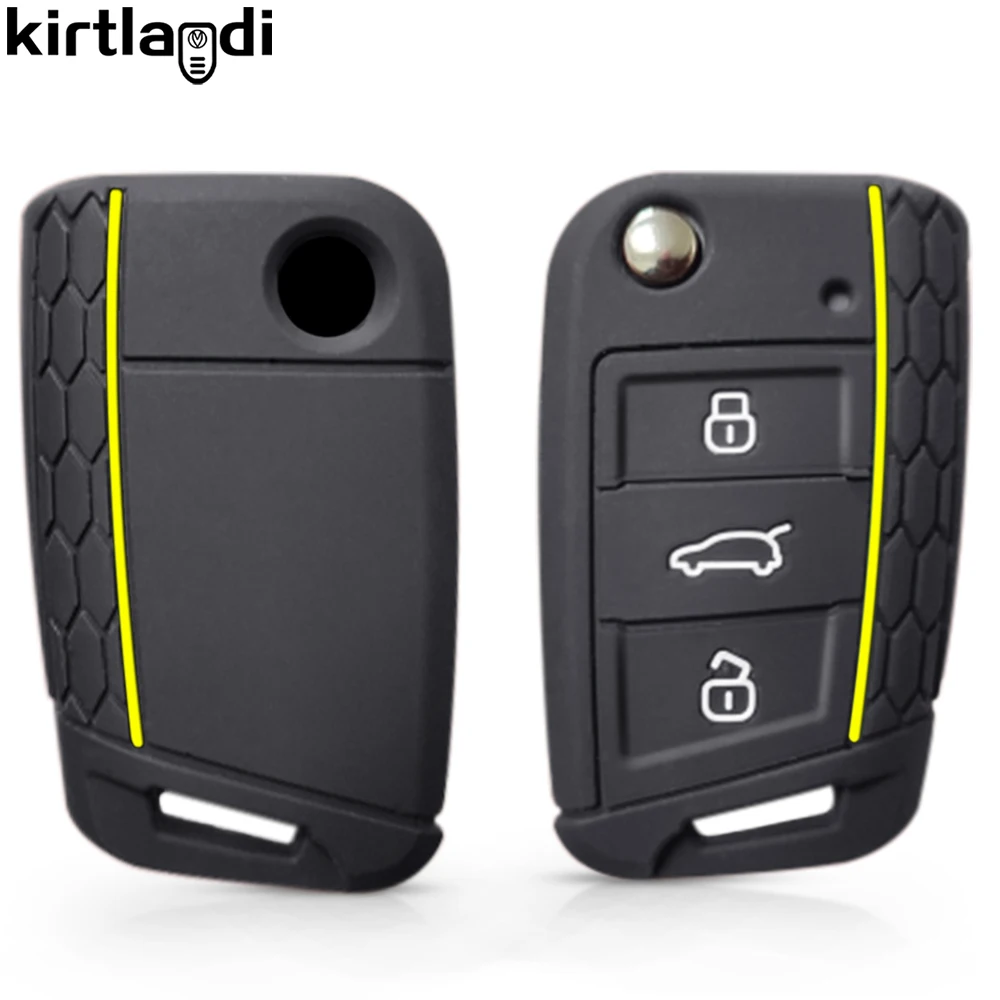 for VW golf 7 T-Roc polo Tiguan 2020 for Skoda karoq octavia rapid for Seat leon ibiza Ateca Combi Cuptra case key holder cover