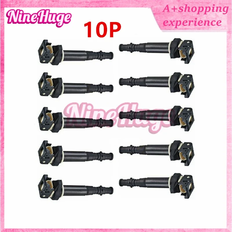 10P New HQ Ignition Coil For BMW The 5 6 M5 M6 ENGINE E60 E61 E63 E64 S85B50A V10 5.0L 2004 2010 12137841556 12137835108 UF572