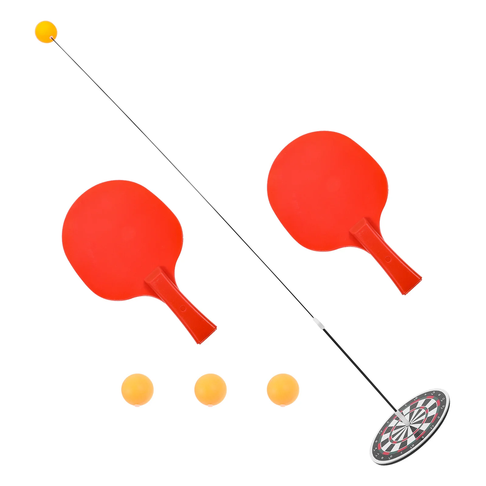 

1Set Table Tennis Training Device Elastic Practical Training Racket Set Durable Position for Indoor Outdoor Practice