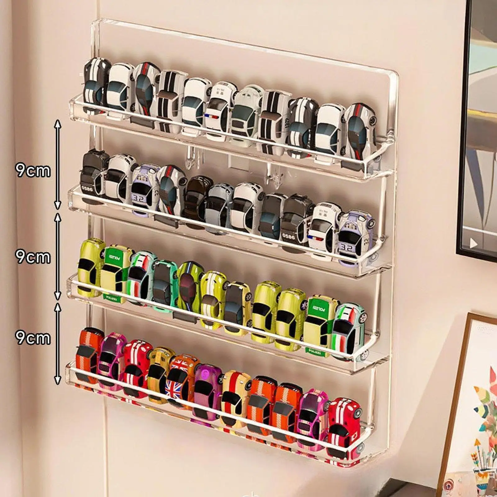 

Модель автомобиля Витрина Защитный витрина Чехол Пылезащитное настенное крепление Масштаб 1:32 Коробка для коллекционеров Автомобили Персонажи Транспортные средства