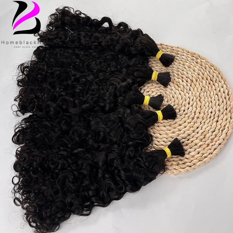 

For Braiding Bulk Hair Human Hair Kinky Curly Bulk Hair Extensions For Braids Double Drawn Bulk Hair Bundles No Weft Wholesale