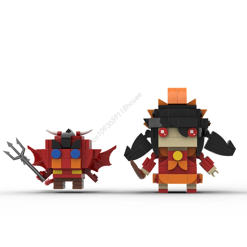 

267 шт. MOC Ashley Red Brickheadz модель строительные блоки DIY креативные дети сборка архитектуры игрушки рождественские подарки