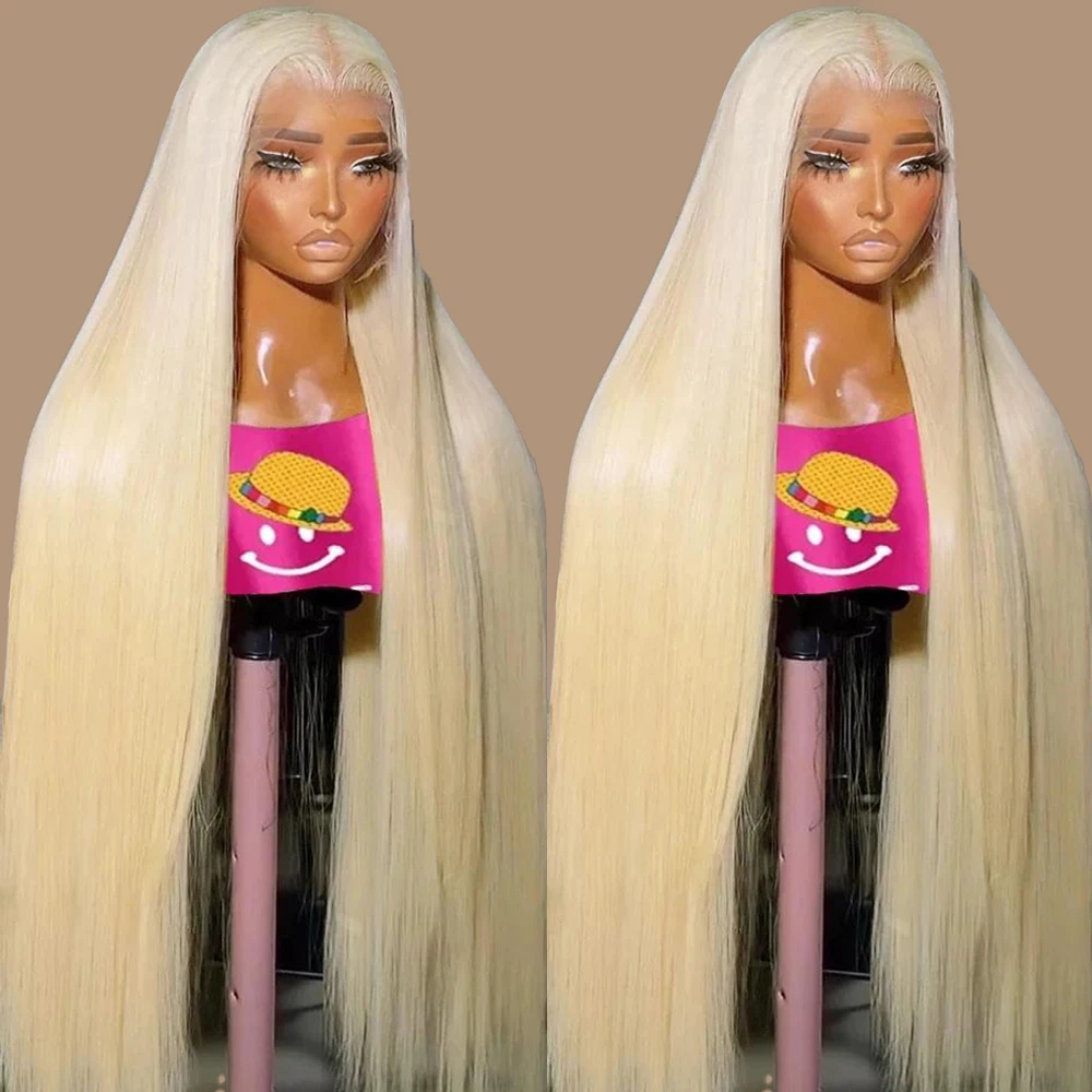 

30 36 Inch 613 Honey Blonde 13x4 Lace Front Human Hair Wigs Brazilian Bone Straight 250 Density 13x6 HD Transparent Frontal Wig