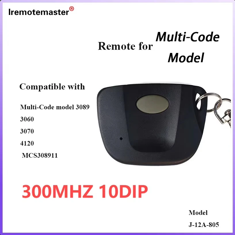 2026 New For Multi-Code Model 3060 3089 10 Dip Switch Garage Door Remote Control 300MHz Transmitter 308911 EZ CODE Gate Opener