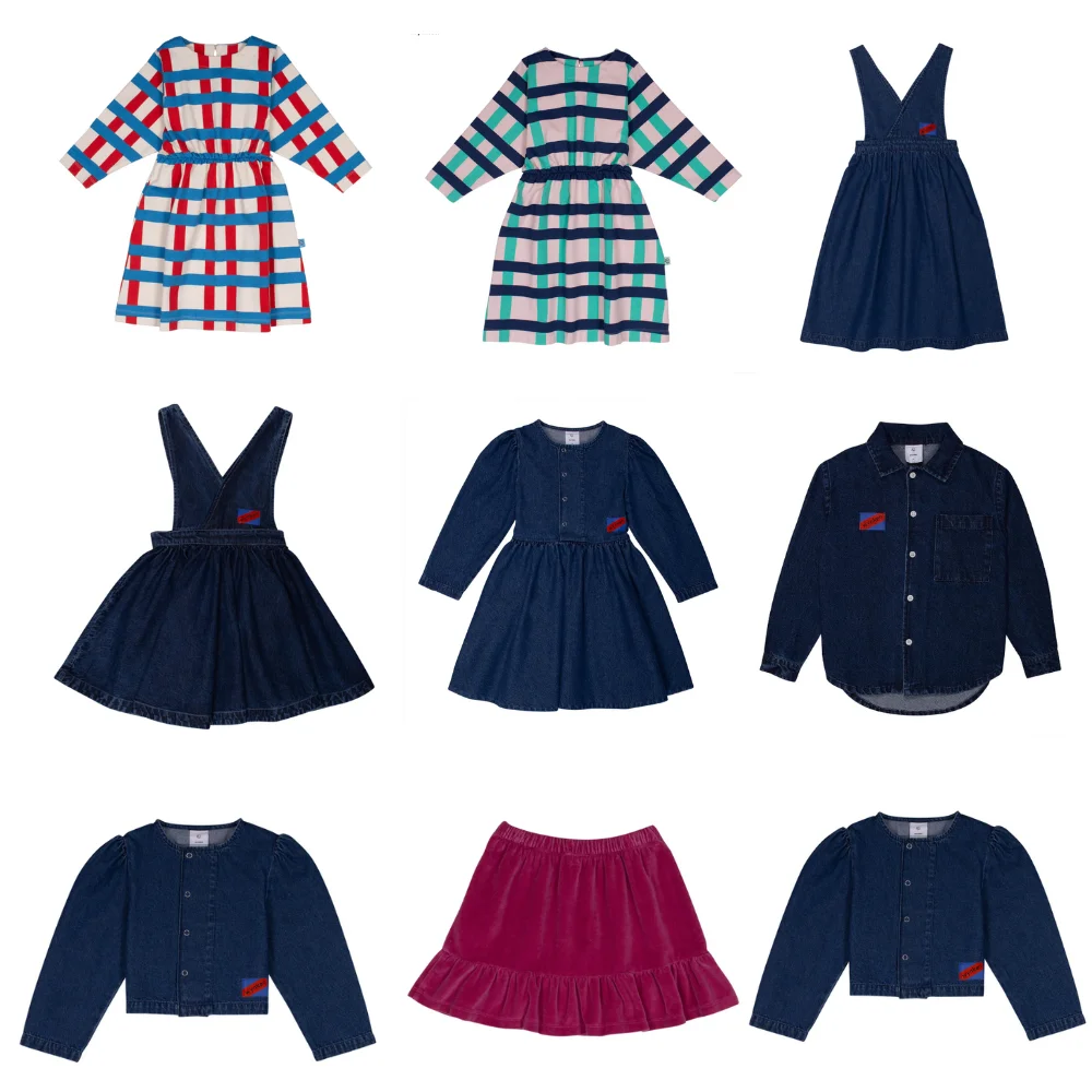 

2024 New Wynken Girls Denim Strap Dress
