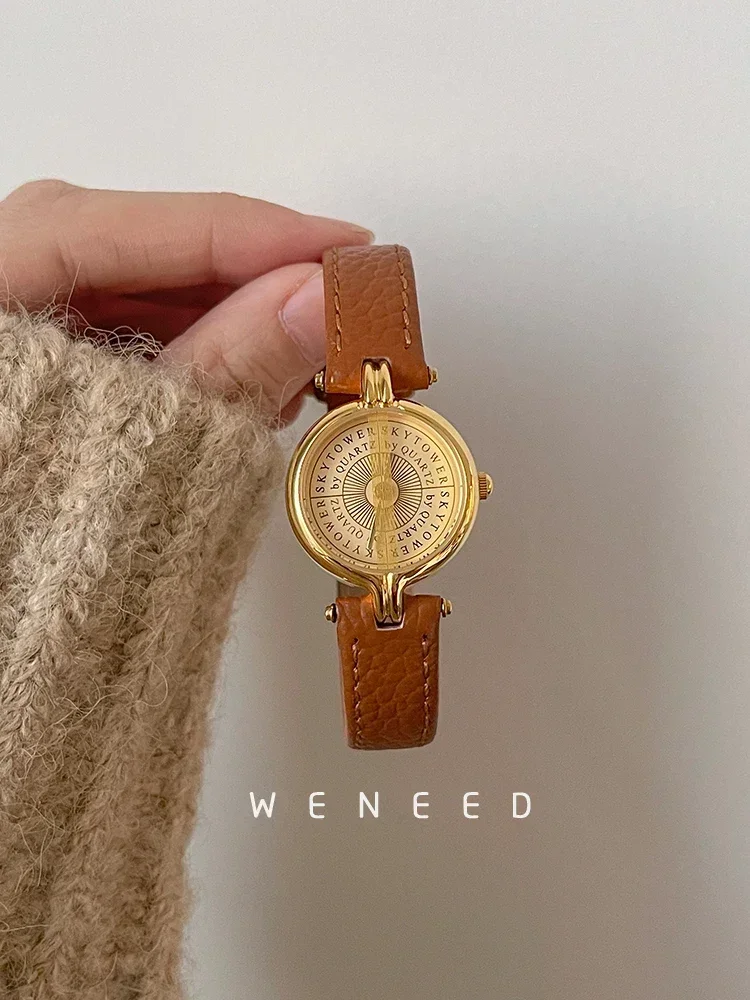 WENEED Rudolph medieval watch women's light luxury niche women's small dial retro women's watch 2024 new