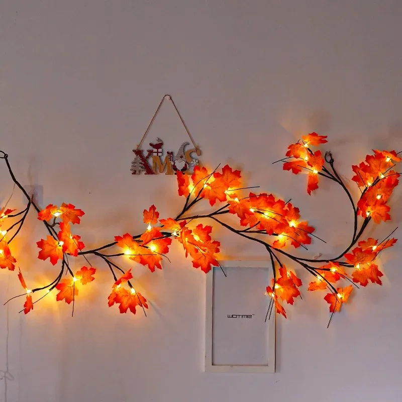 Imagem -04 - Diy Vines Light Strings para o Dia dos Namorados Guirlanda de Natal Ramo de Vinha de Salgueiro Parede do Quarto Decoração de Casamento 144 Led