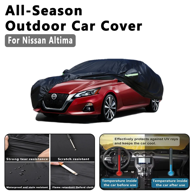 

Автомобильный чехол для Nissan Altima — полная защита на открытом воздухе, водонепроницаемый, пылезащитный, термостойкий, всесезонный, внешние аксессуары