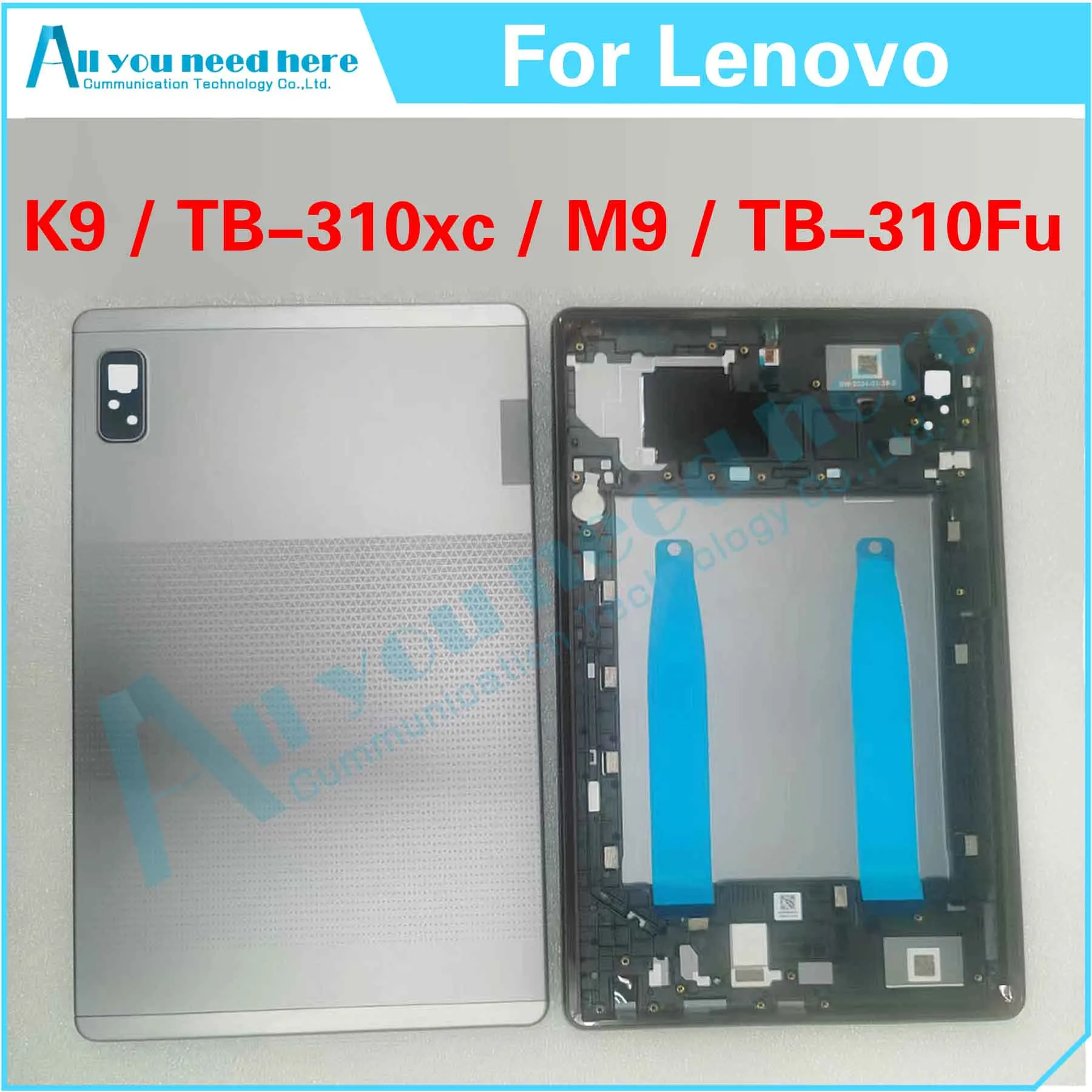 

For Lenovo Tab M9 K9 TB-310XC TB-310FU Rear Case Door Housing Battery Back Cover Repair Parts Replacement