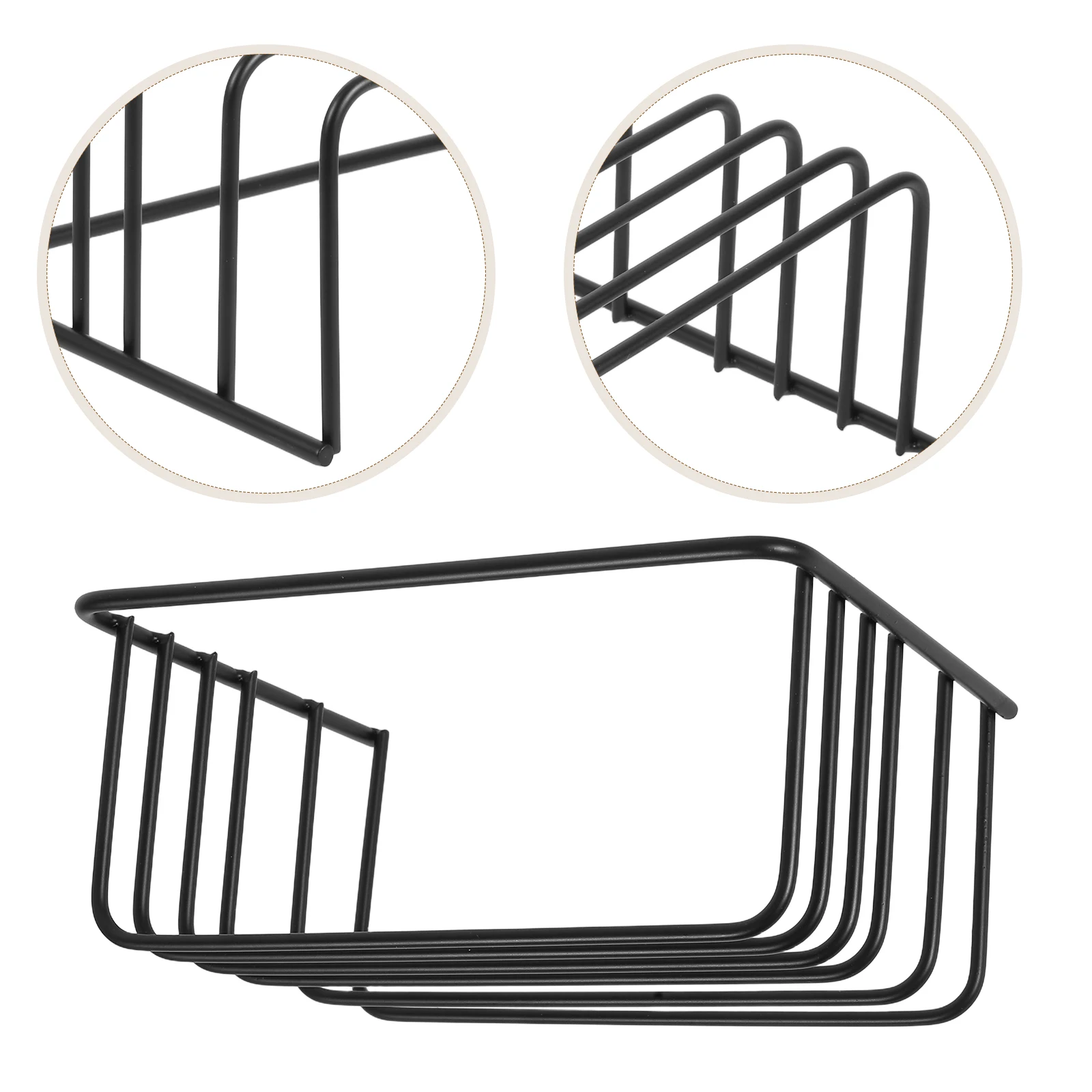 

Chopping Board Rack Cutting Holder Organizer Multifunction Carbon Steel Cookware for Countertop