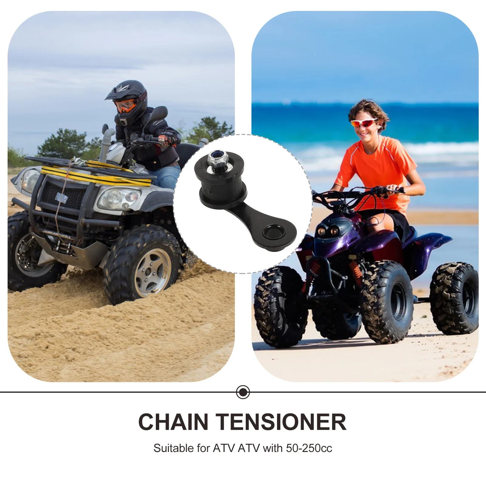 

Atv Chain Tensioner 50-250Cc Heavy Duty Safety Reliable Fit for Powersports Parts Motorized Bikes Chain Adjuster Roller Guide