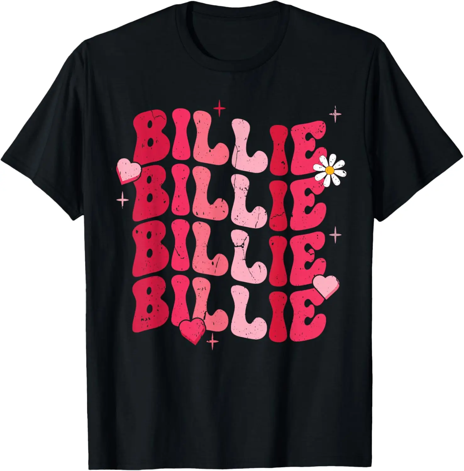 

Vintage Billie Personalized Name I Love Billie Groovy T-Shirt