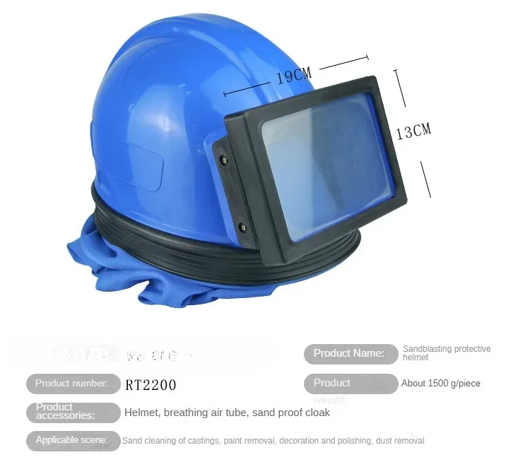 

Sand Blast Helmet, Sandblasting Hood With Air Breathing Hose