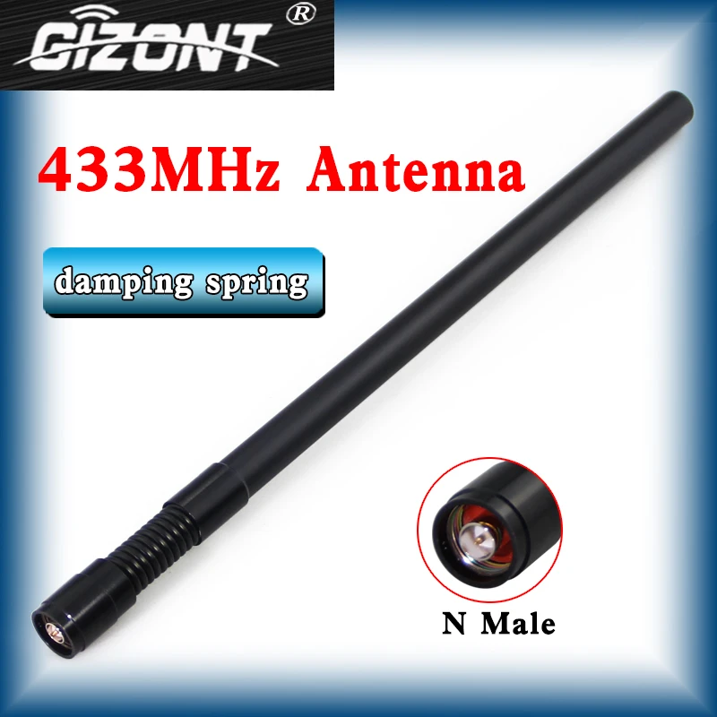 N Male head Spring damping Antenna 315MHz 400MHz 433MHz 470-510MHz 580MHz 625-680MHz High gain omni outdoor AP external antenna