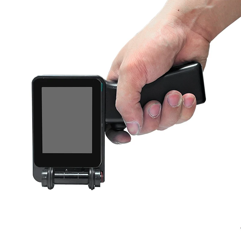 طابعة نافثة للحبر محمولة جديدة مع شاشة سعوية، تاريخ إنتاج صغير، ملصق باركود رمز الاستجابة السريعة، رقم الدفعة، زجاجة التعبئة والتغليف