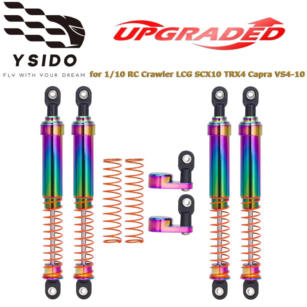 2PCS 75-115mm Ammortizzatori Regolabili Riempiti di Olio per 1/10 RC Crawler Axial SCX10 SCX10 II TRX4 VS4-10 Ammortizzatori In Lega di Alluminio