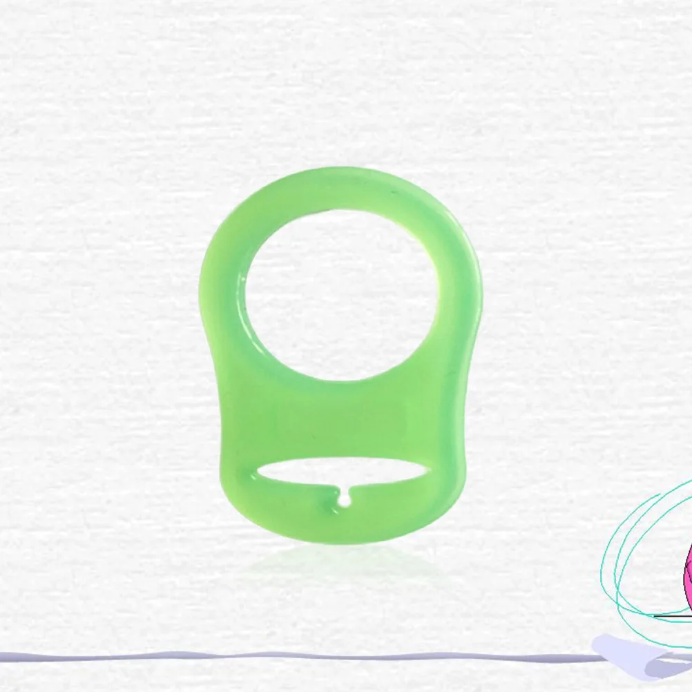 

1Pcs Safe Silicone Pacifier Ring Adapter Holder for Button Style Soother Teething Clips Infants Silicone Adapter