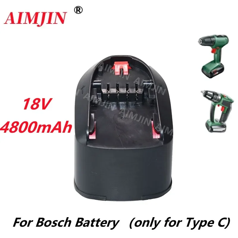 For BOSCH 18V4.8Ah PBA PST Rechargeable Li-ion Replace Battery Home Gardening Tools (Type C Only) AL1810CV Electric tool battery