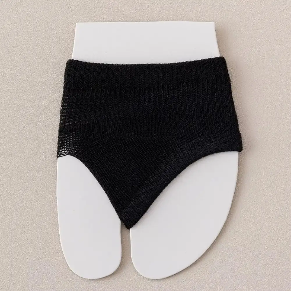 Solid Color Forefoot Pad Socks High Elasticity Breathable Flip-flop Toe Socks Slipper Liner Half Foot Toe Separator Socks