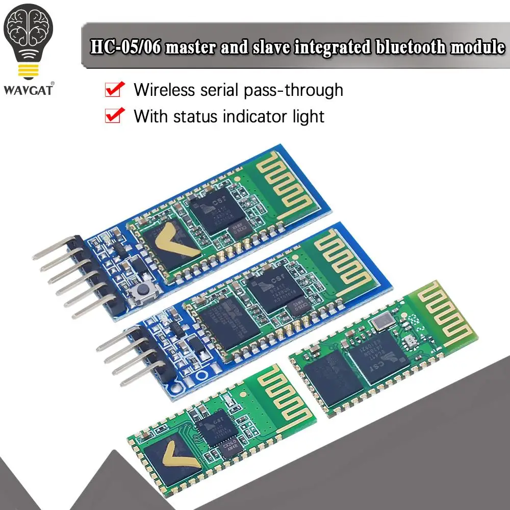 HC-05 HC-06 RF Wireless Bluetooth Transceiver Slave Module HC-08 Serial Port Module Wireless 4.0 HC-42 BLE 5.0 Bluetooth module