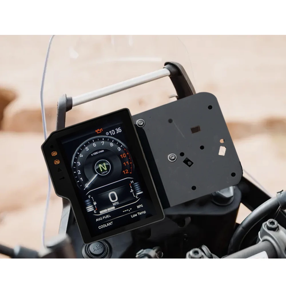 2025 جديد! حصريًا لـ Yamaha Tenere 700 2025 - طقم قاعدة لوحة القيادة لشاشة TFT المضادة للتذبذب، نظام تحديد المواقع/الهاتف/حامل كتب الطريق