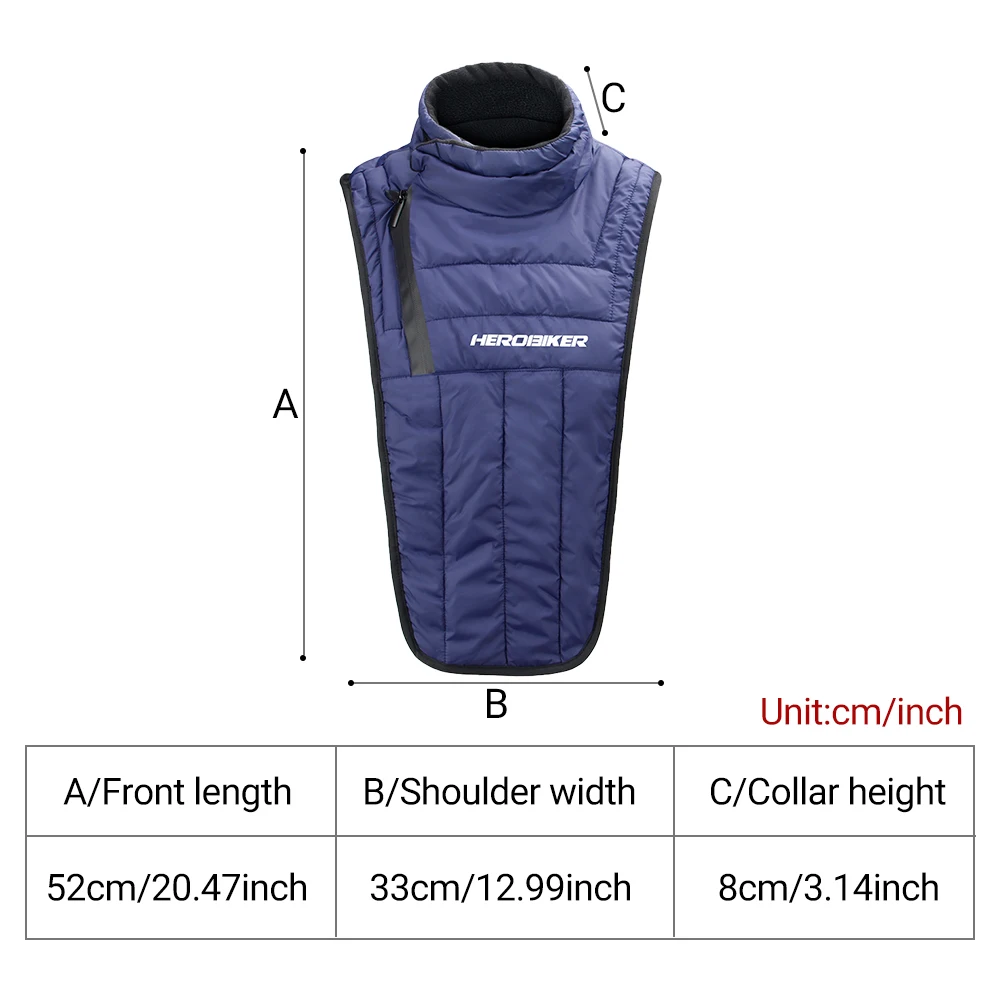 New Motocross Thick Warm Fabric Comfortable Fit Motorbike Winter Scarf Windproof Neck Warmer Cold-Resistant Motorcycle Equipment
