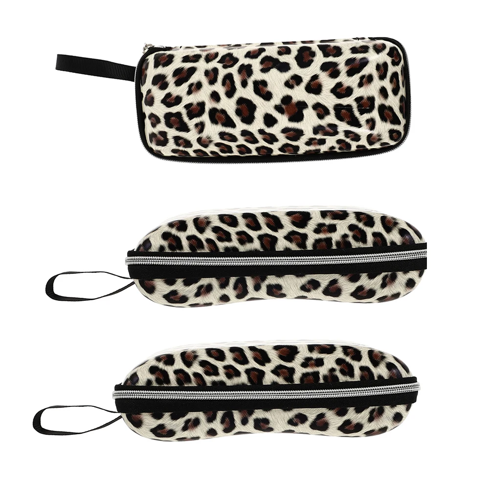 

3 Pcs Portable Glasses Case Eyeglass Sunglasses Drop Resistant Cases Pu Square Crush Resistant Box Protective Storage Anti