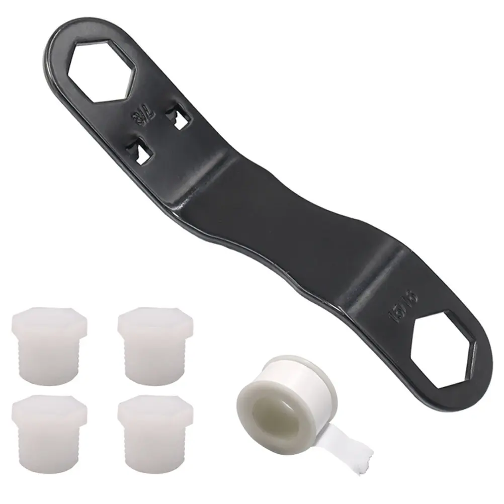 

Набор для установки водонагревателя для автодомов: прочная герметичная сливная пробка, ключ с особым угловым дизайном, простые в использовании инструменты для обслуживания автодомов