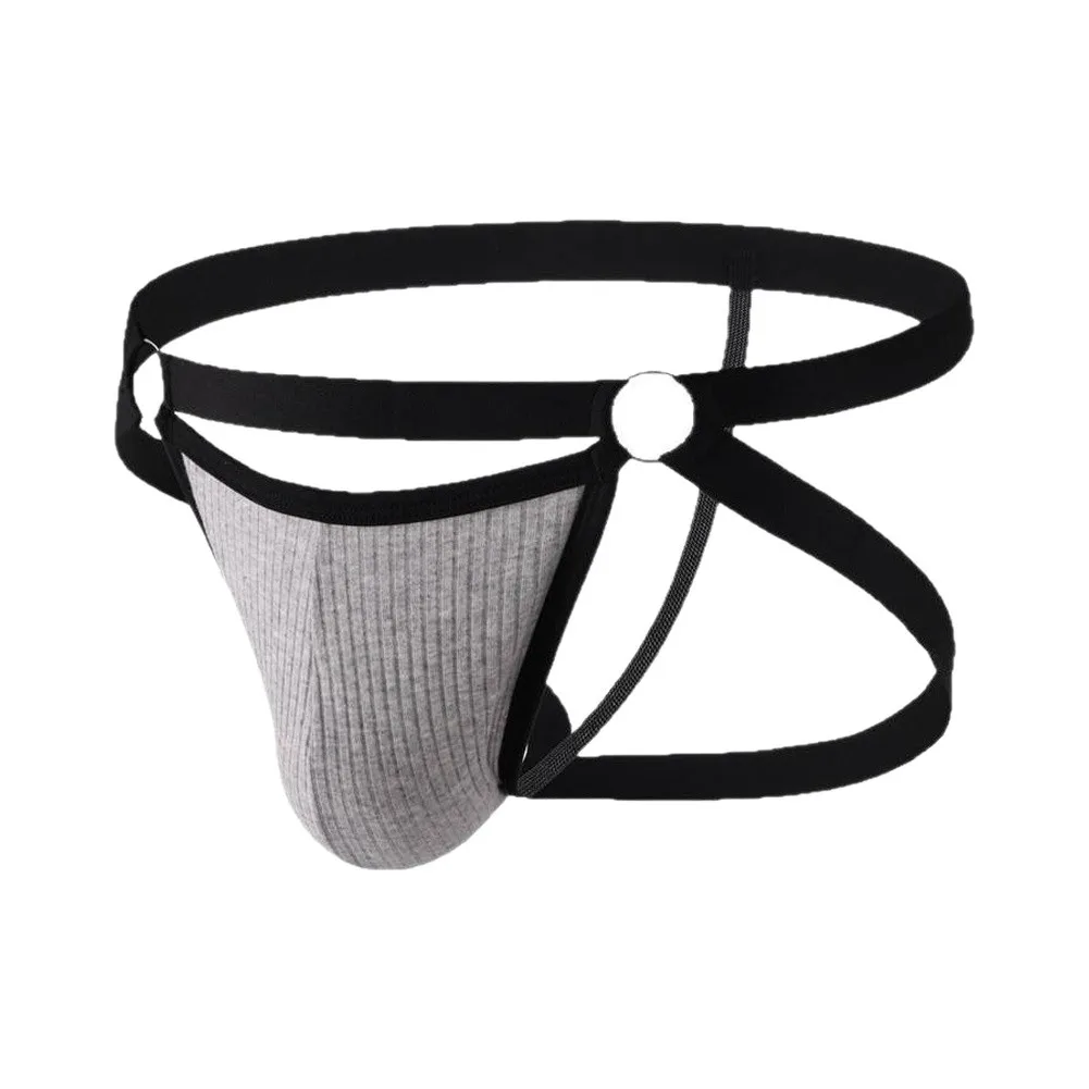 Mens Jockstrap Underwear Low Waist Breathable Athletic Supporter Jock Straps Underpants Gay Male Hollow Back Lingerie