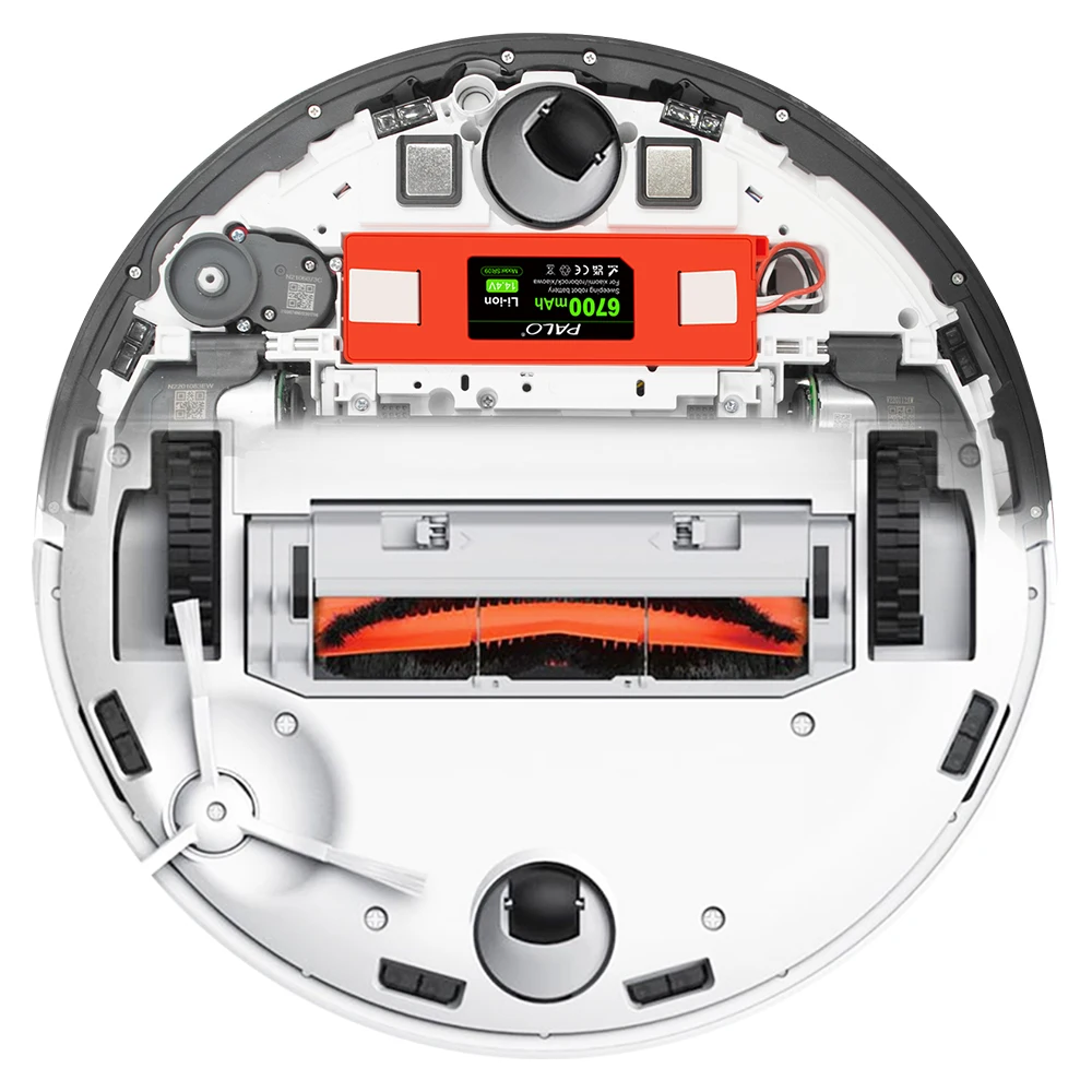 14.4V 6700mAh Robotic Vacuum Cleaner Replacement Battery For Xiaomi Roborock S55 S60 S65 S50 S51 S5 MAX S6 Parts BRR-2P4S-5200S