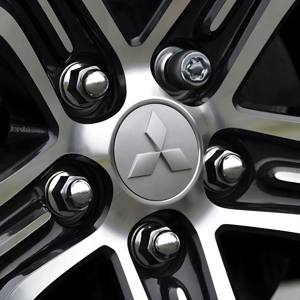 

4PCS 60mm Car Wheel Center Sticker for Mitsubishi All Models Outlander Lancer ASX Hub Cap Emblem Rim Decal Accessories