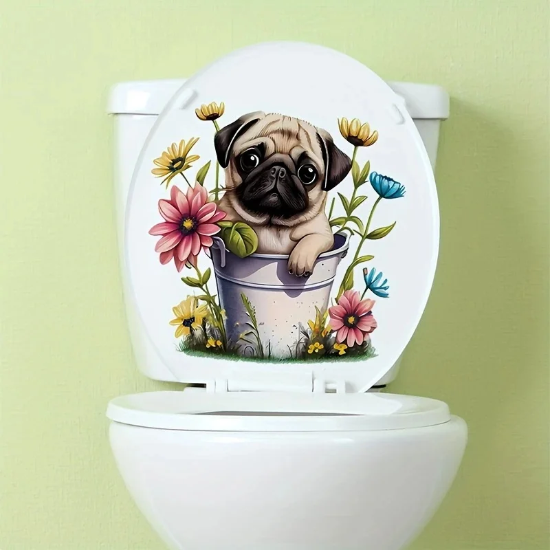 MT1244# Puppy & Flower Pot Toi - Home Bathroom Floor Tiles review and price