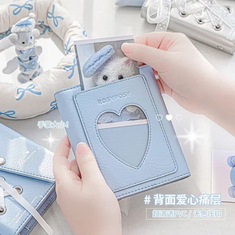 Korean INS Ballet Aesthetic Ribbon Loose-leaf Diary Notebook Cute Multi-functional Scrapbook Journal Planner Notepad for Girls