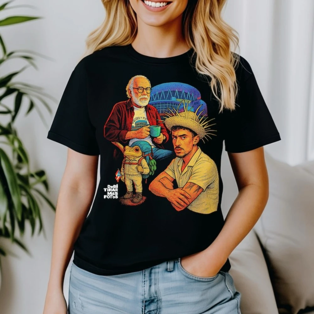 El Choli DTMF Bad Bunny Tshirt Woman Man Summer Fashion Casual Cotton Graphic T Shirts Streetwear Vintage Music Short-sleev