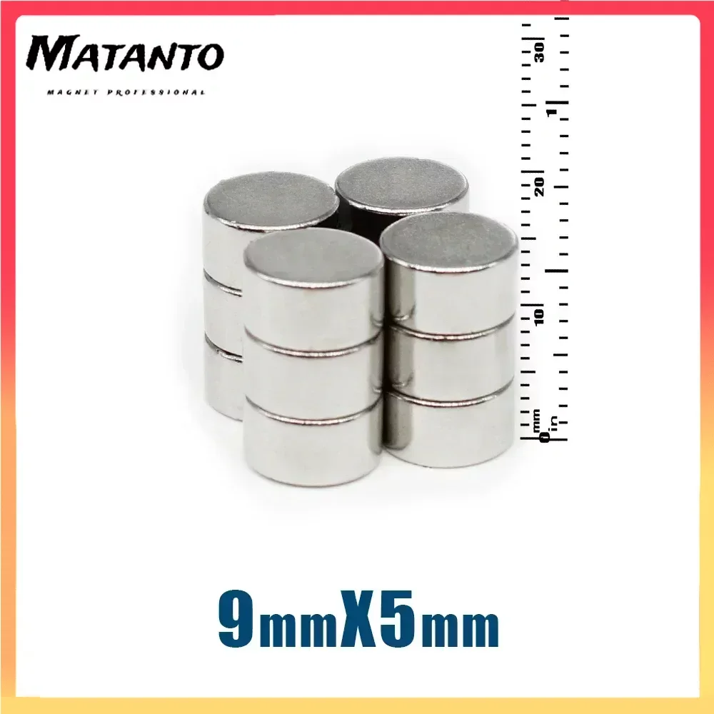 

20/50/100/200PCS 9x5mm Round Powerful Magnets Disc N35 9x5mm Neodymium Magnet Permanent NdFeB Magnet Strong